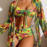 Glenda | Bikini su gėlių sijonu