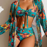 Glenda | Bikini su gėlių sijonu