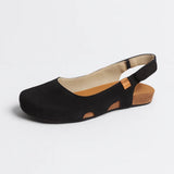 Viltė - Kasdieniai Moteriški Plokšti Slingback Sandalai su Uždara Nosimi