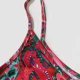 Vaiva - Boho Stiliaus Vasaros Suknelė Moterims su Spageti Dirželiais ir Paisley Raštu