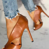 Vaiva - Moteriški elegantiški ortopediniai sandalai su peep toe ir stiletto kulnu