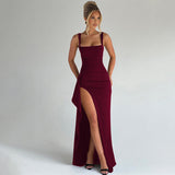 MARILYN™ - Stilinga Oficiali Maxi Suknelė su Atvira Nugarėle