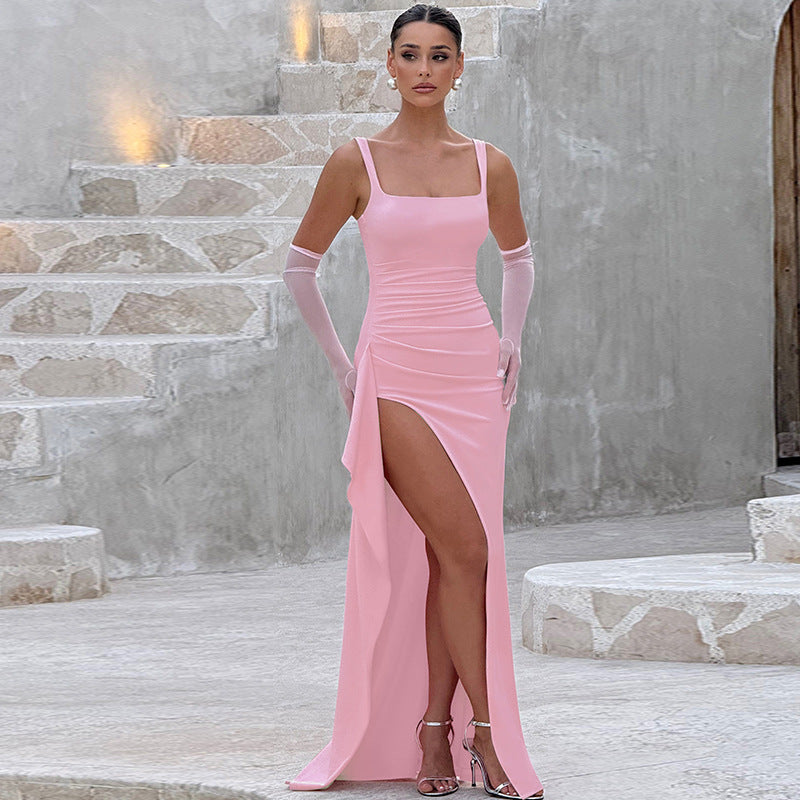 MARILYN™ - Stilinga Oficiali Maxi Suknelė su Atvira Nugarėle
