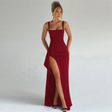 MARILYN™ - Stilinga Oficiali Maxi Suknelė su Atvira Nugarėle