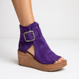 Orélisse™ - Modernūs Platforminiai Batai su Atvira Pirštų Dalimi ir Kulkšnies Aulu