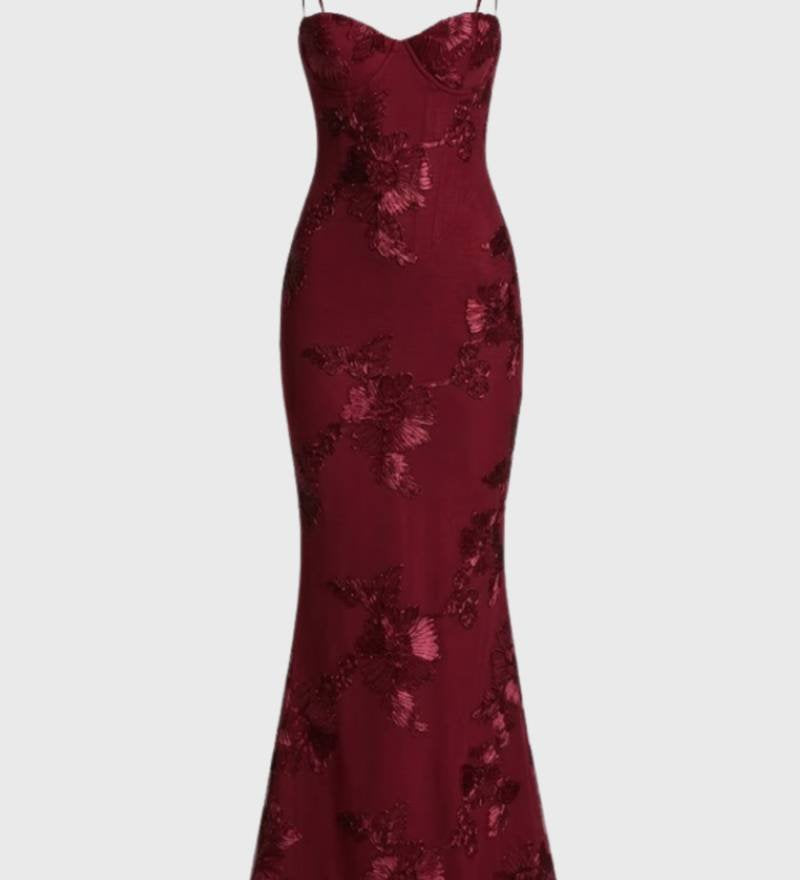 Austė - Elegantiška Bustier Stiliaus Maxi Suknelė Moterims su Plonomis Petnešėlėmis