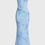 Austė - Elegantiška Bustier Stiliaus Maxi Suknelė Moterims su Plonomis Petnešėlėmis