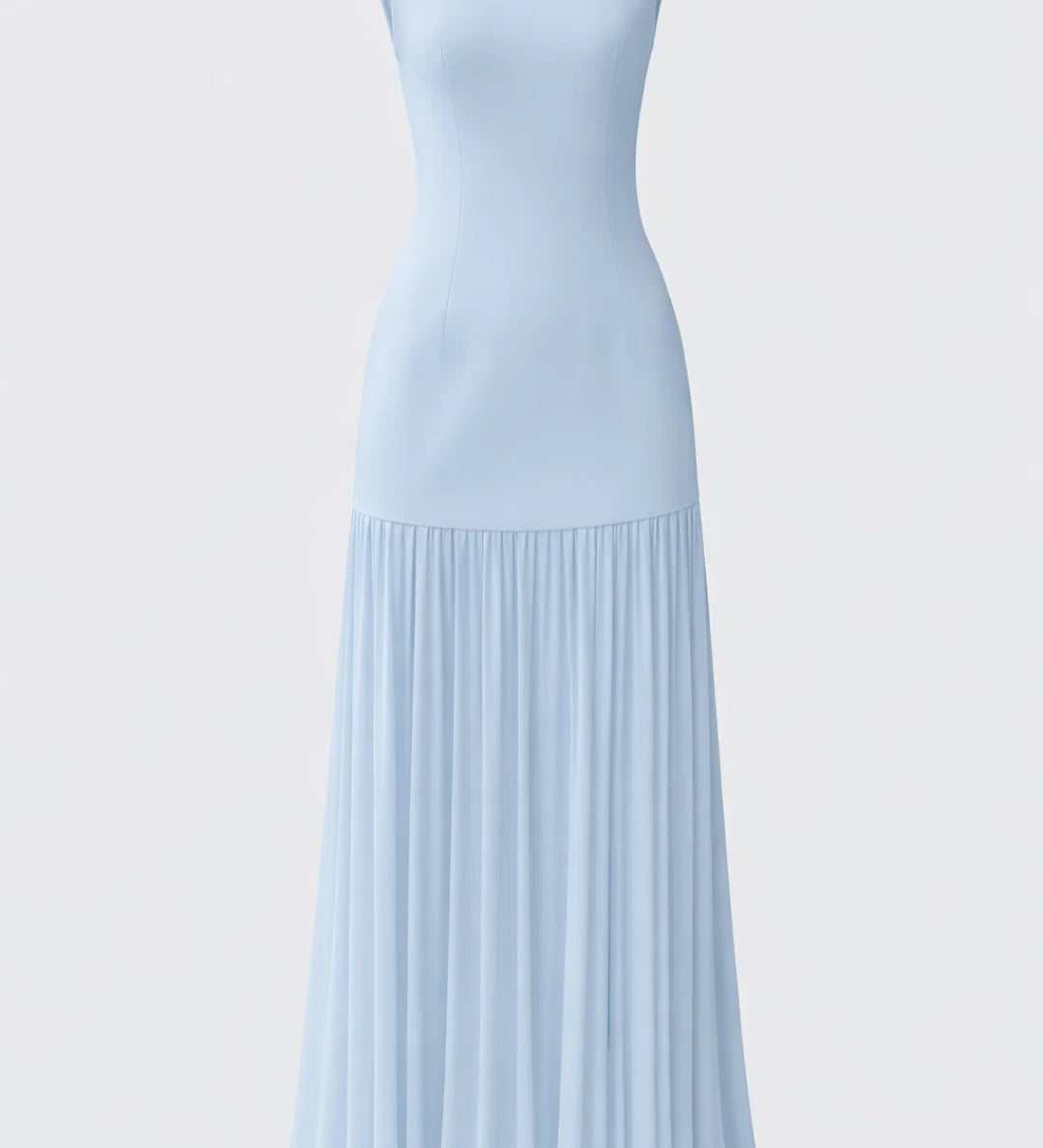Vaida - Elegantiška Maxi Suknelė Moterims su Prigludusia Viršutine Dalimi, Plisuotu Sijonu ir Boho Iškirpte